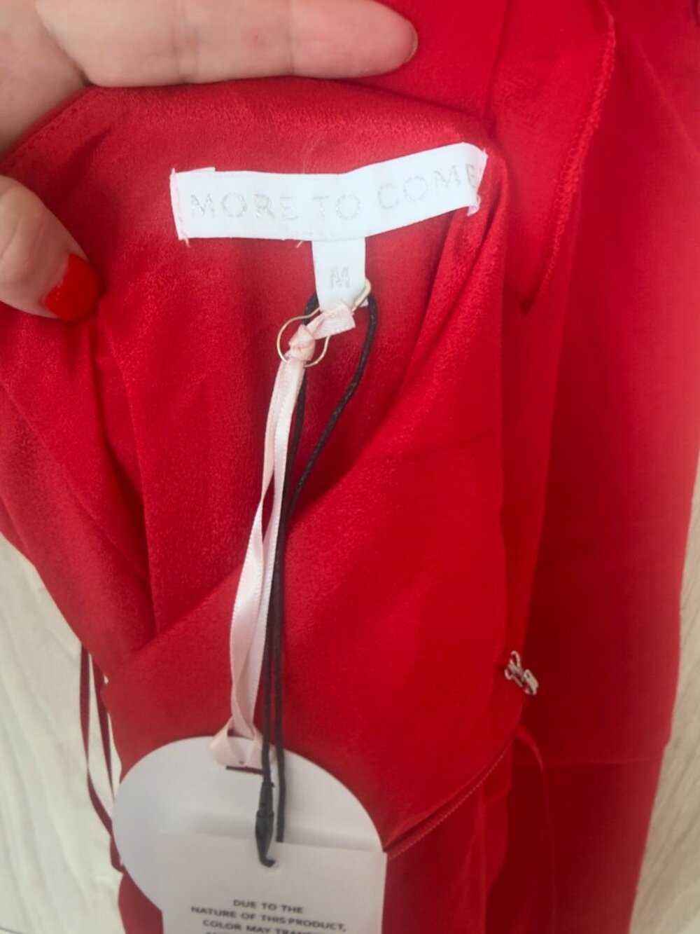 NWT Size M Red Estrella MORE TO COME maxi dress revolve